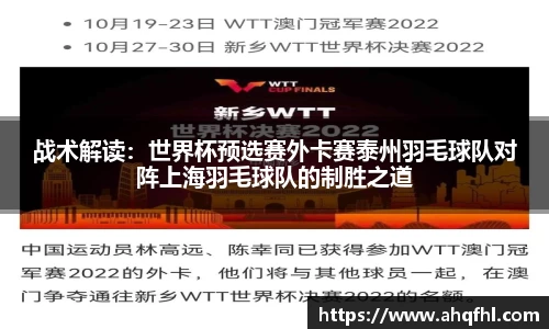 战术解读：世界杯预选赛外卡赛泰州羽毛球队对阵上海羽毛球队的制胜之道